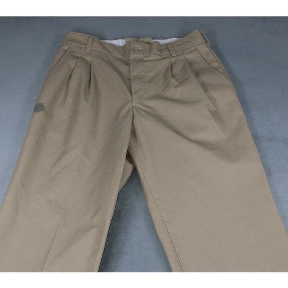 Red Kap Khaki Work Pants Men’s Industrial Uniform Trousers 32x28 Beige - Picture 5 of 9
